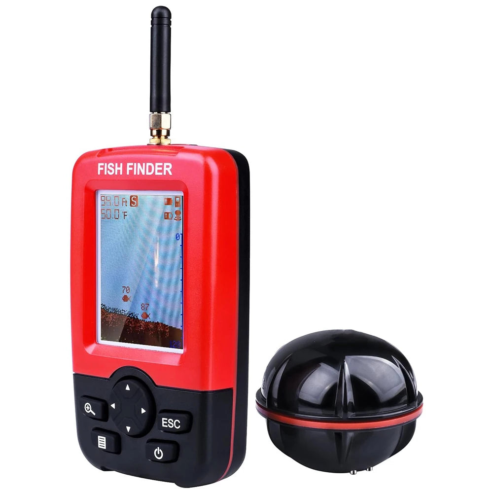 100M Portable Sonar Fish Finders Fishing lure Echo Sounder Fishing Finder Alarm Transducer Lake Sea Fishing