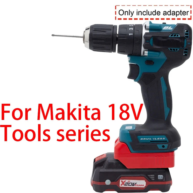 Adapter for Makita 18V Li-ion tools to converts to Lidl Parkside X20V Li-ion battery adapter power tool accessories BL1850B