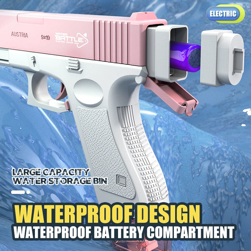Electric Water Gun Toy Portable Automatic Electric Burst Water Gun Kids Outdoor Water Toys
