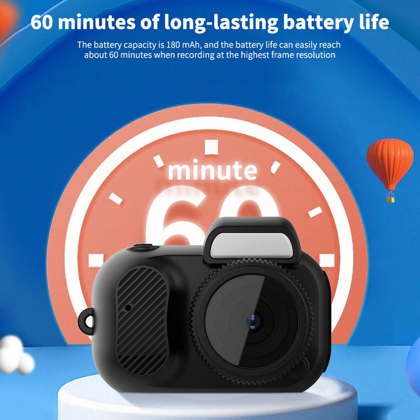 Digital Kids Camera with 0. 96 Inches Screen Small 1080p Hd Video Camera for Travel Holiday Gifts Children Video Camera