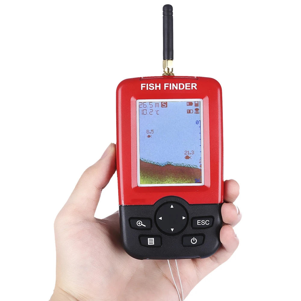 100M Portable Sonar Fish Finders Fishing lure Echo Sounder Fishing Finder Alarm Transducer Lake Sea Fishing
