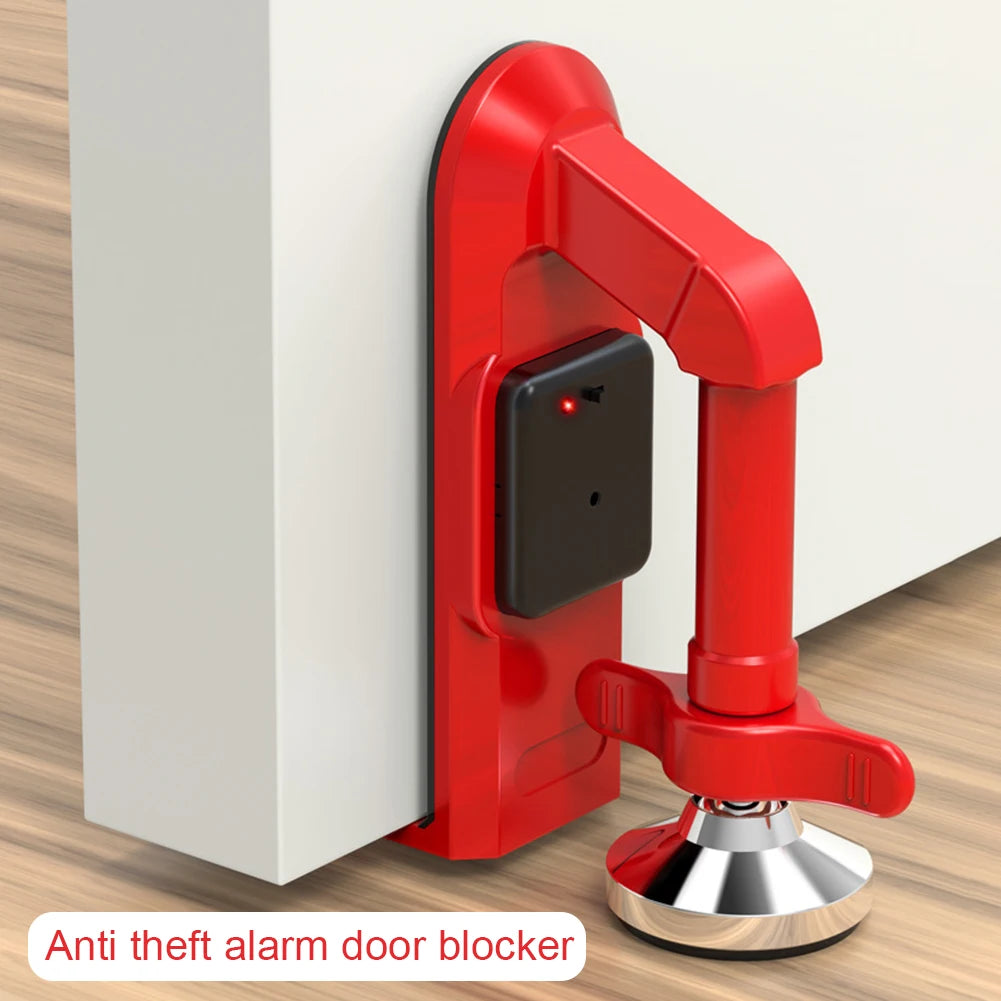 Portable Alarm Door Stopper Anti Theft Door Lock Multifunctional Door Securitys Device Door Lock for Self-Defense