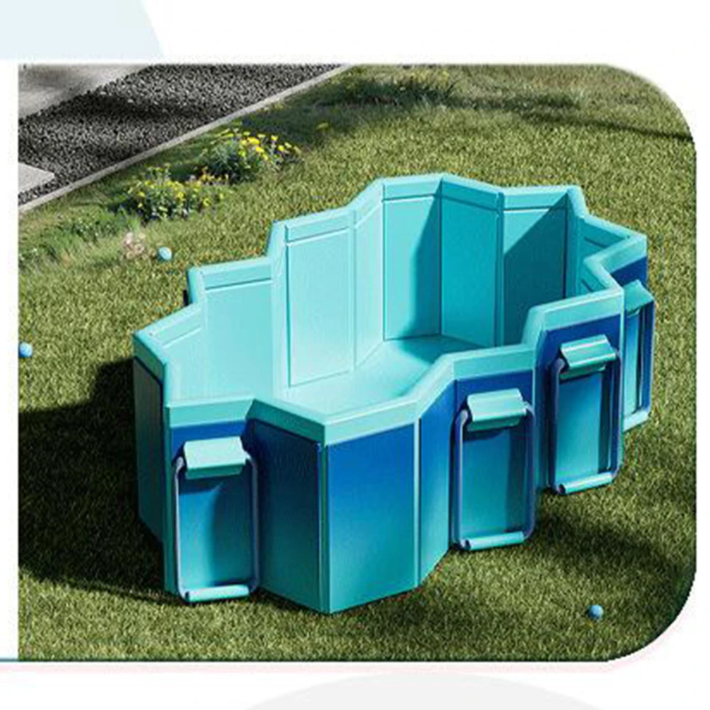 1.8m 2.1m 2.6m 3m PVC Swimming Pool Foldable Non-Inflatable Home Outdoor Garden Backyard Summer Water Sports Party For Family