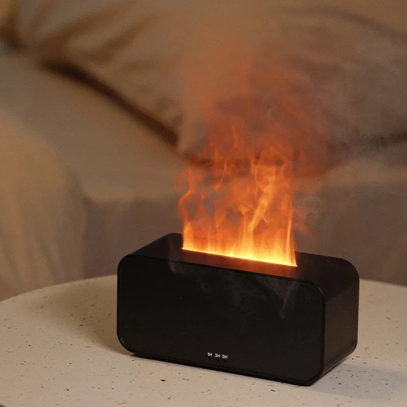 humidifier seven-color flame diffuser Home seven-color atmosphere lamp fragrance machine ultrasonic flame humidifier