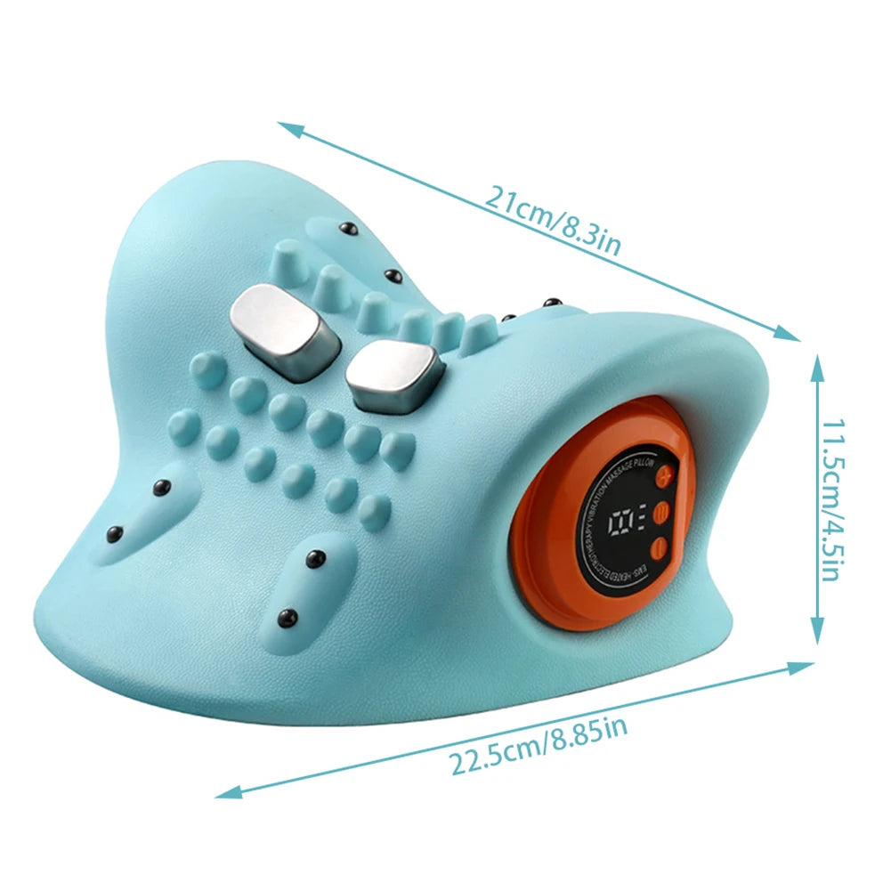 Cervical Massager for Adult Cervical Repair Traction Portable Neck and Head Acupoint Massage Pillow