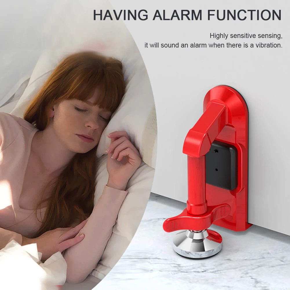 Portable Alarm Door Stopper Anti Theft Door Lock Multifunctional Door Securitys Device Door Lock for Self-Defense