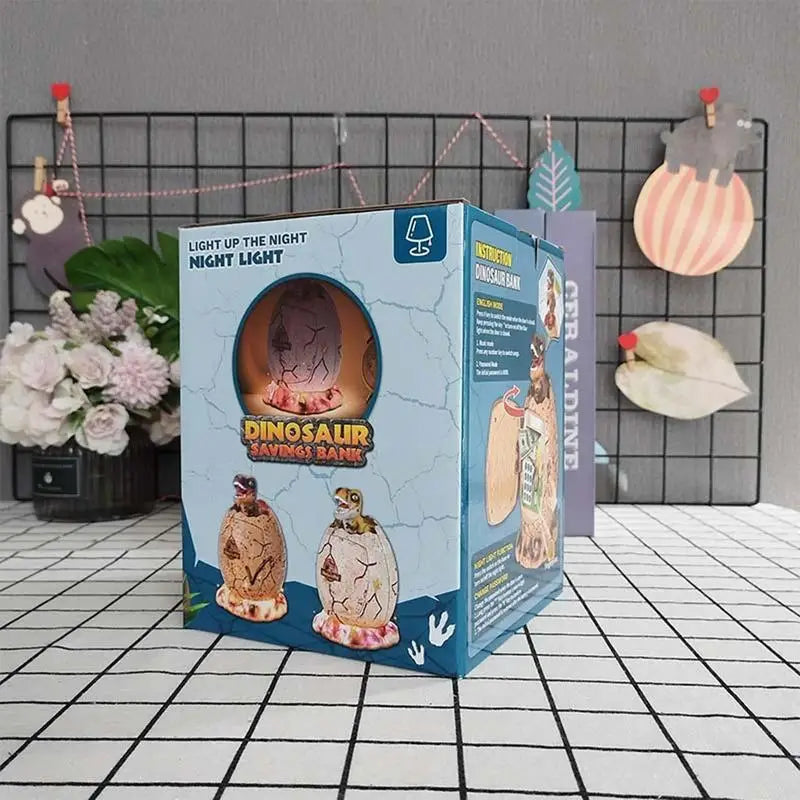 Cartoon Dinosaur Money Bank 3 In 1 Code Lock Fingerprint Password Electronic Money Saving Box Auto Scroll Pape Music Box gift