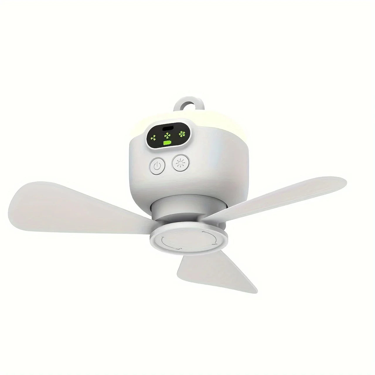 Portable USB Rechargeable Mini Fan For Camping, With Light, Suitable For Dormitories, Outdoor Tents, Providing Long-lasting