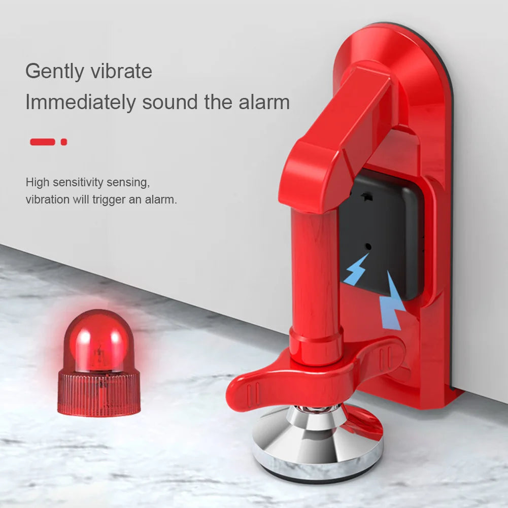 Portable Alarm Door Stopper Anti Theft Door Lock Multifunctional Door Securitys Device Door Lock for Self-Defense