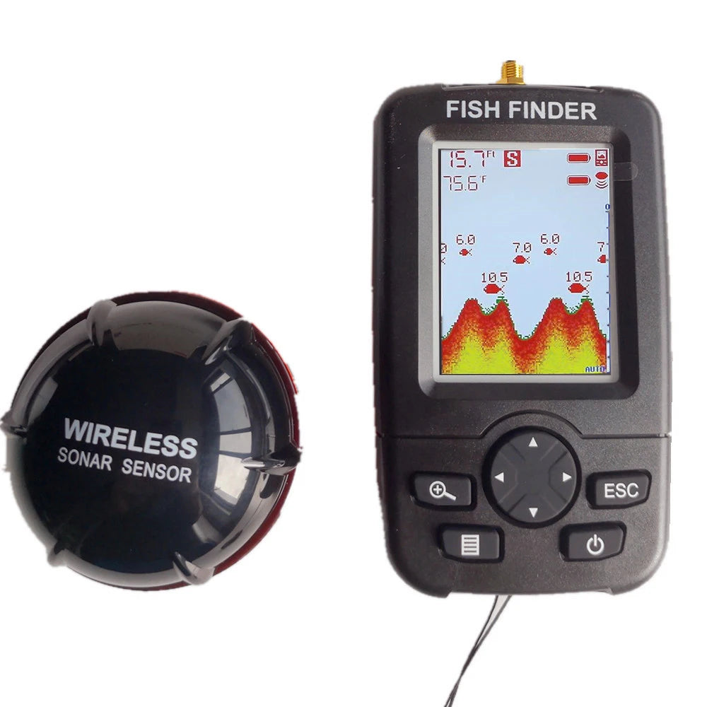 100M Portable Sonar Fish Finders Fishing lure Echo Sounder Fishing Finder Alarm Transducer Lake Sea Fishing