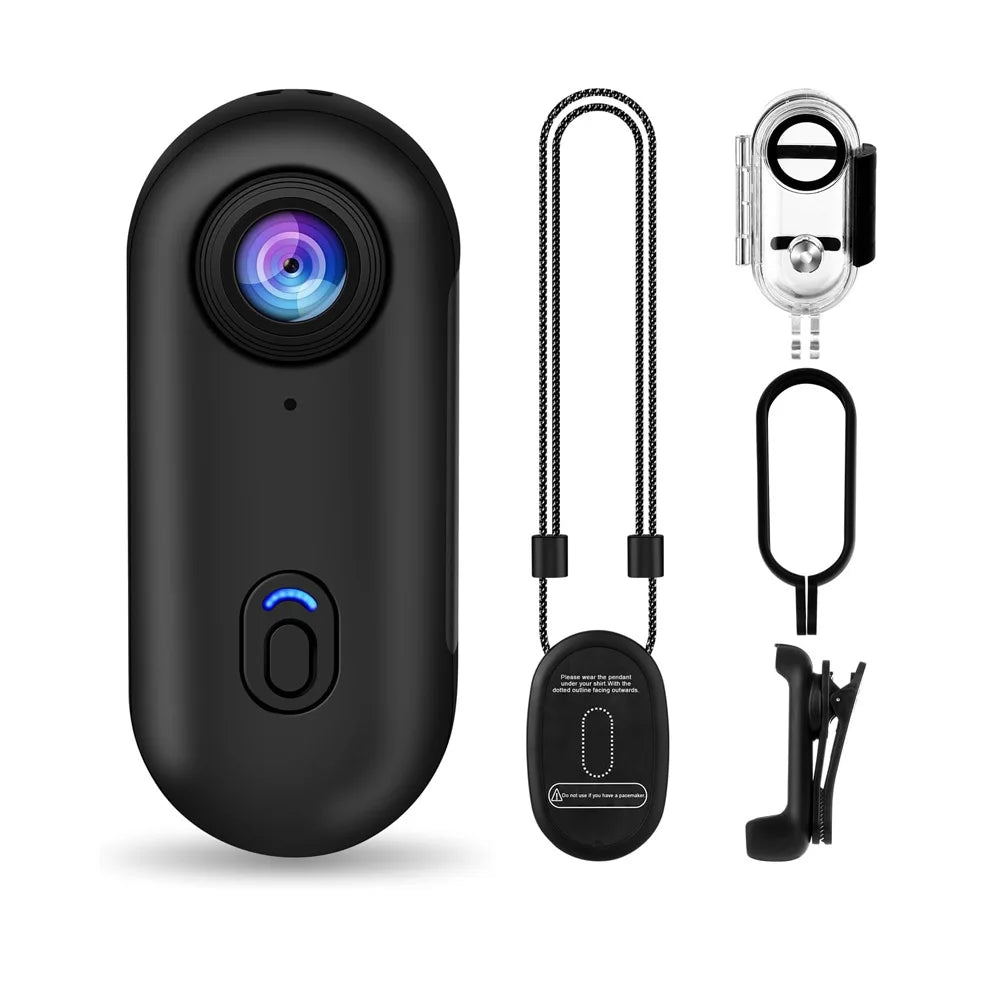 APP Control Portable Vlog Camera Underwater 30M Small Thumb Action Camera 4K WiFi Pocket Wearable Body Camera
