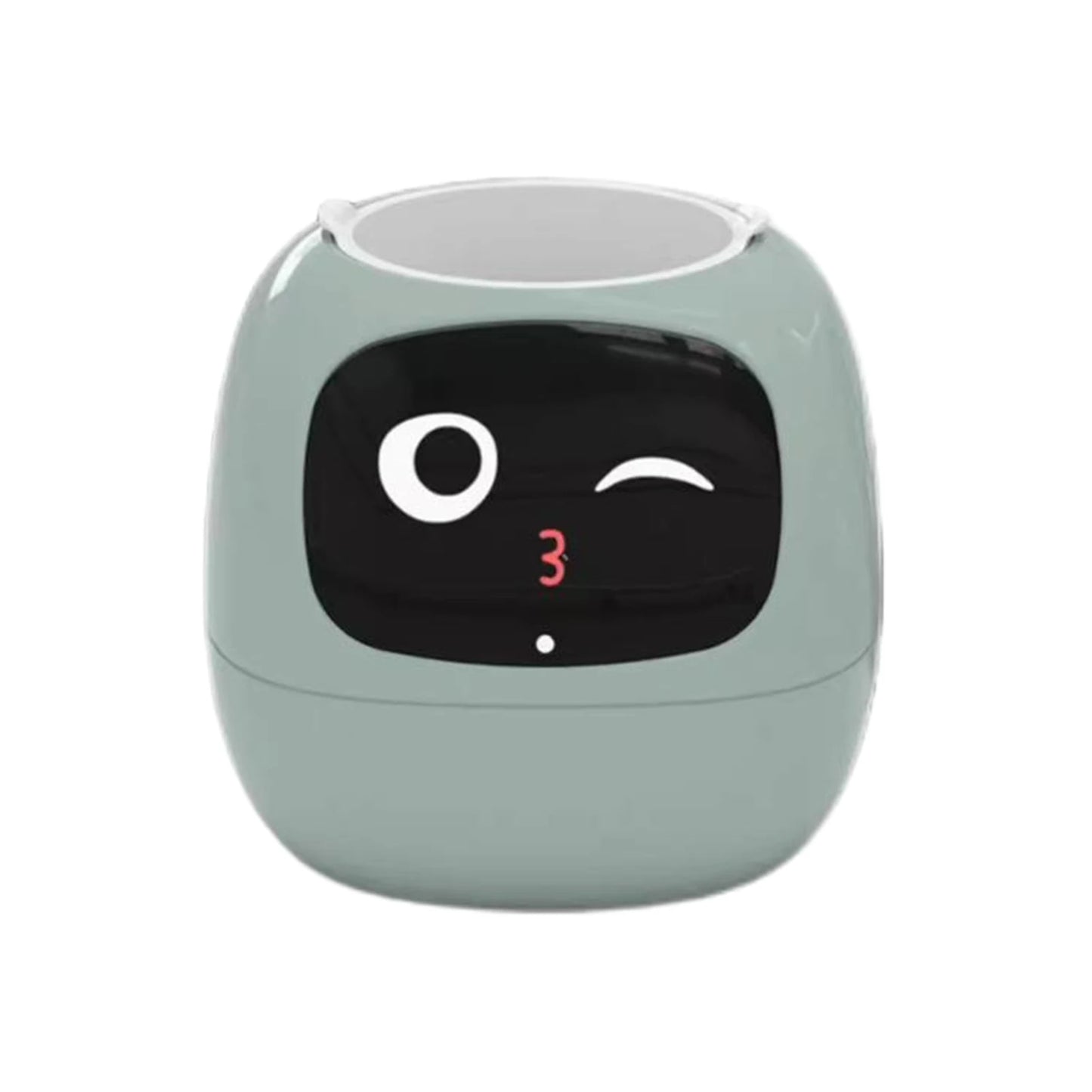 ABS Cute Pet Companion In Smart Plant Robot Guidance Pot Rich Performance In Home Furnishings Fun white
