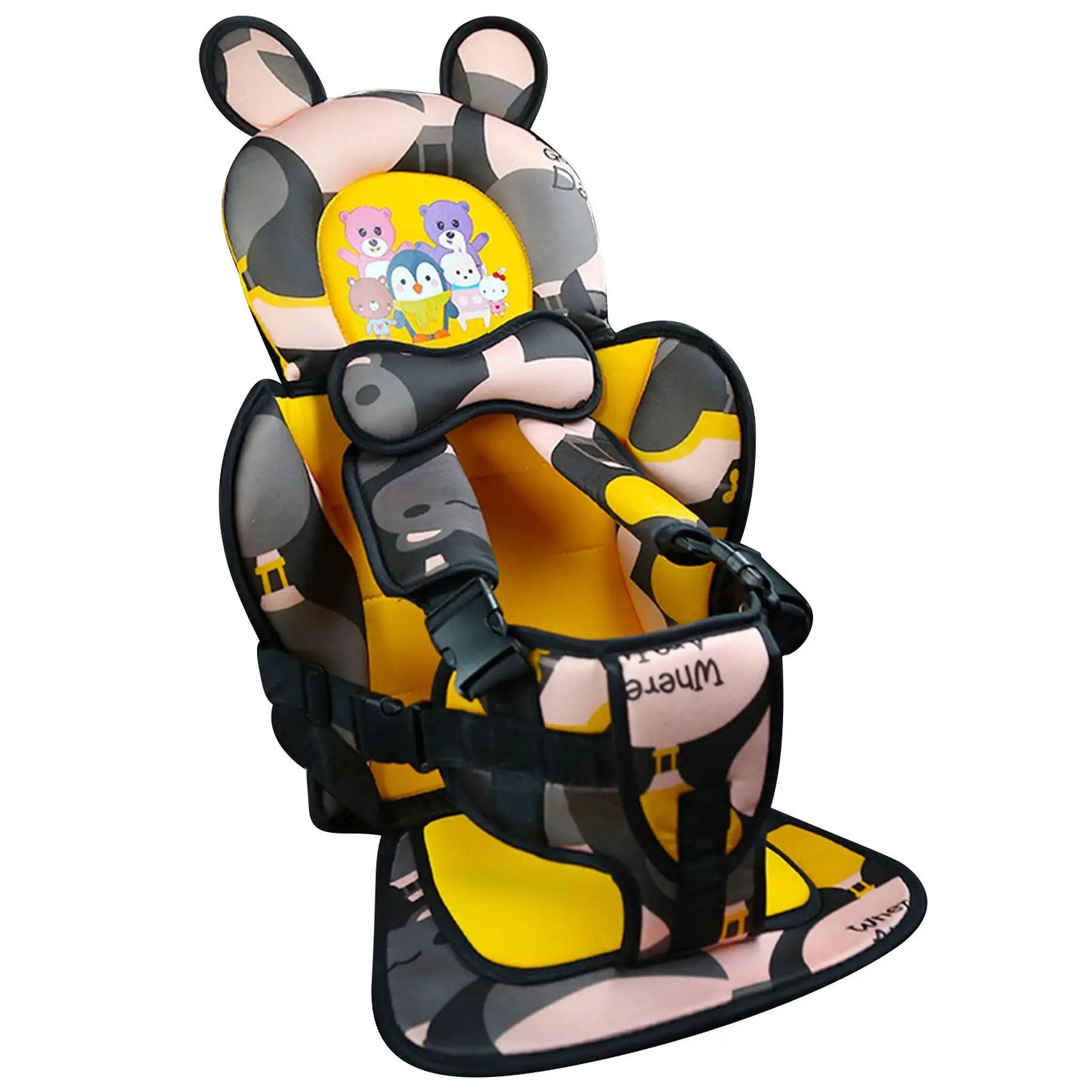 Portable Child Safety Seat Mat For Kids Breathable Chairs Mats Baby Car Seat Cushion Adjustable Stroller Seat Pad 70x25cm
