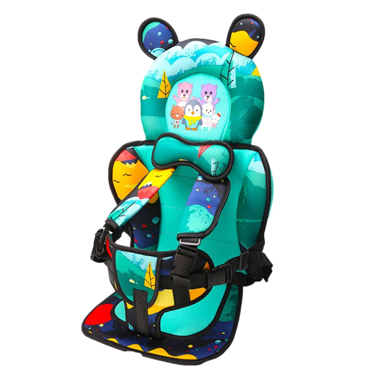 Portable Child Safety Seat Mat For Kids Breathable Chairs Mats Baby Car Seat Cushion Adjustable Stroller Seat Pad 70x25cm