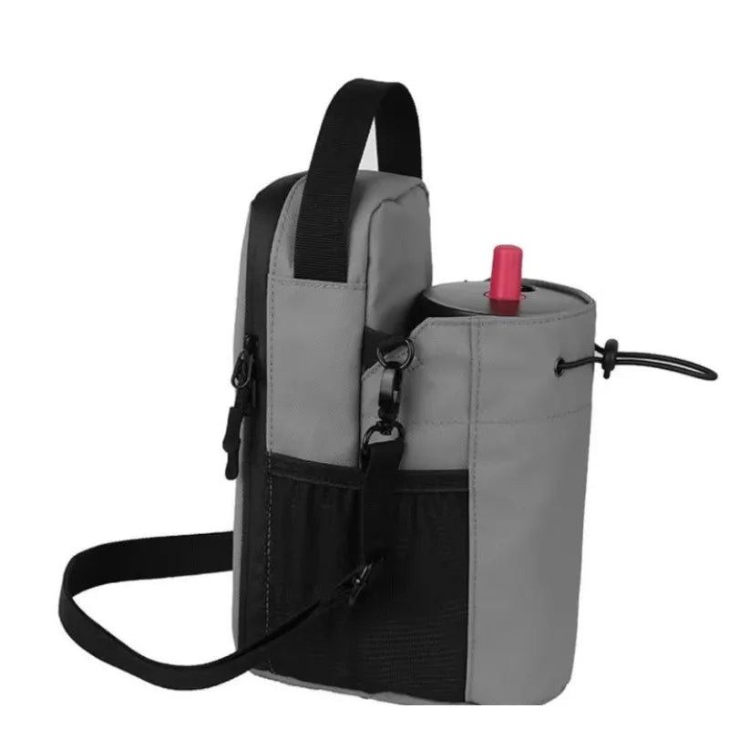 [Magnetic Gym Bag] Large Capacity Water Bottle Holder - Durable Crossbody Pouch with Magnetic Clip for Fitness, Running, Sports