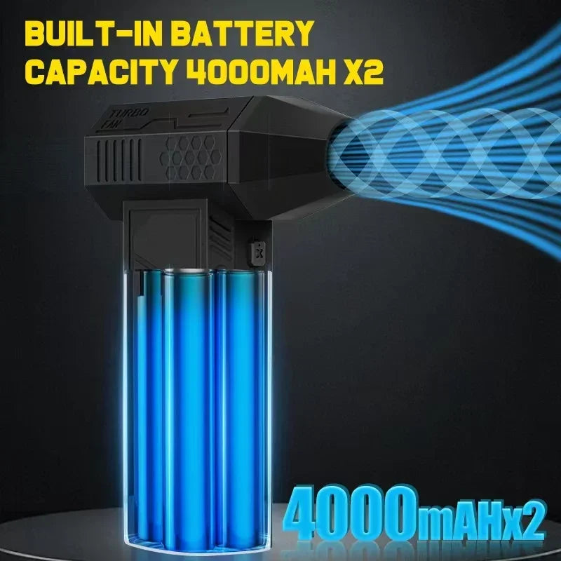 X3Max Electric Air Duster, Mini Turbo Jet Fan,Handheld Brushless Motor180,000 RPM, Cleaning PC and Keyboard, Car and Home, Blowe