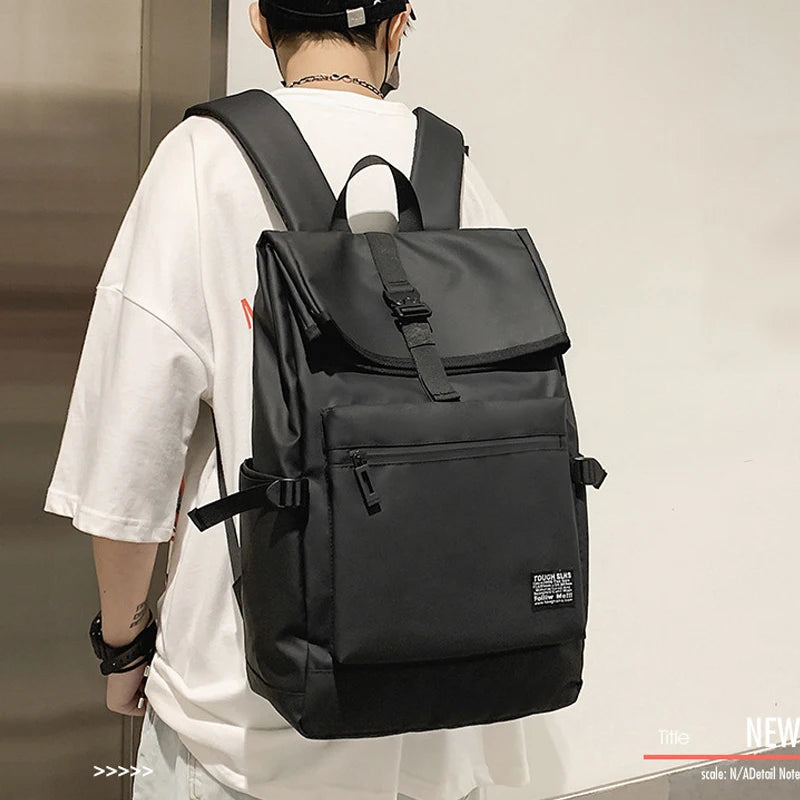 Men Backpack Knapsack Student School Bag Waterproof Nylon Computer Travel Rucksack Laptop Daypack Bag