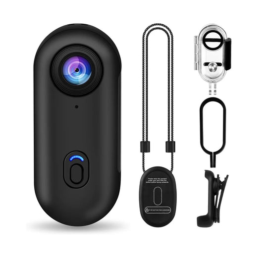 APP Control Portable Vlog Camera Underwater 30M Small Thumb Action Camera 4K WiFi Pocket Wearable Body Camera