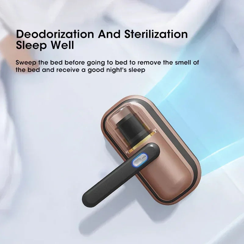 10KPa New Mattress Vacuum Mite Remover Cordless Handheld Cleaner Powerful Suction for Cleaning Bed Pillows Clothes Sofa