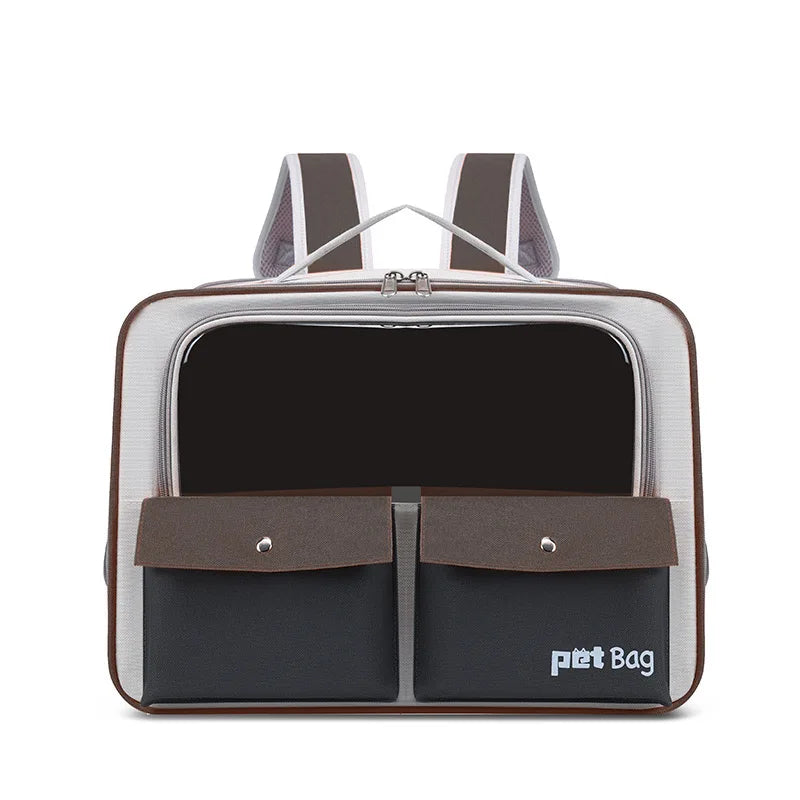 Pet Backpack Portable Pet Stroller Trolley Cases Suitcases Small dog cat Backpack  Anti Cat Stress Sense Of Safety Pets Bags