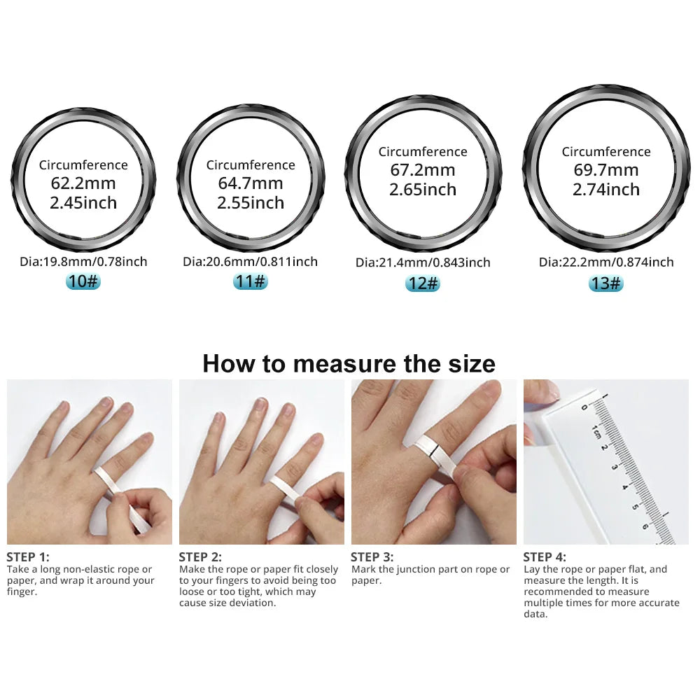 2024 COLMI R11 Smart Ring, Fidget Spinner Anxiety Relieve Ring with Charging Case for Men, Health Sleep Monitor, 5ATM Waterproof