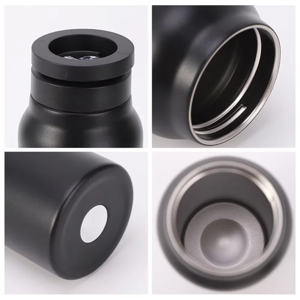 Magnetic Vacuum Flasks Stainless Steel Sports Water Bottle Mobile Phone Holder Creative Portable Outdoor Thermal Insulation Cup