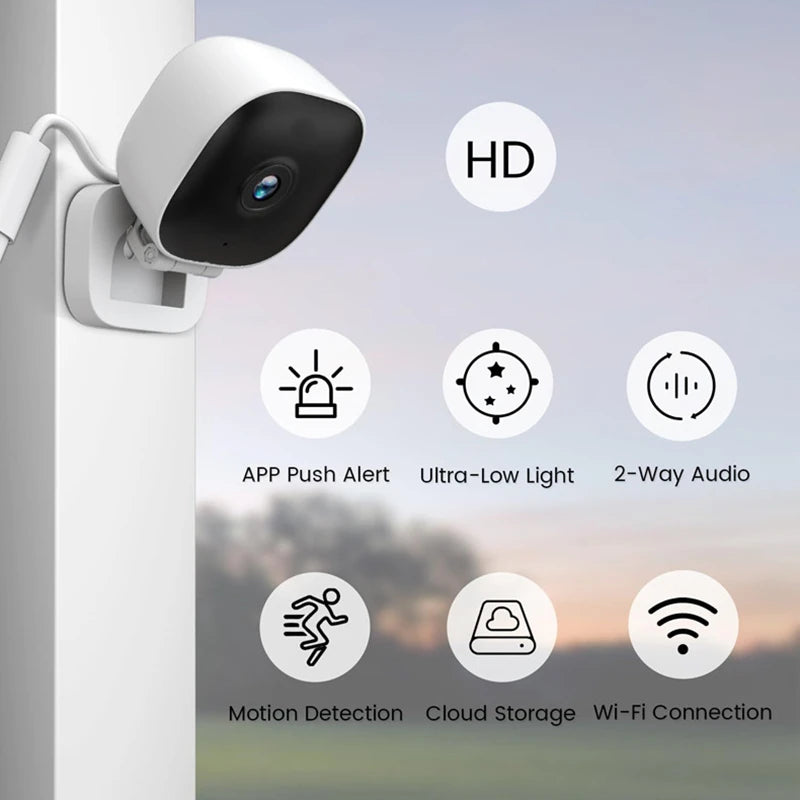 Xiaomi 4K Mini Security Camera Night Vision Full Color WiFi Monitor IP65 Waterproof Motion Detect Surveillance With 2 Way Audio